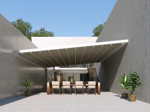pérgola adosada