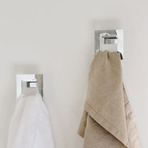 percha contemporánea / de acero / individual / de baño