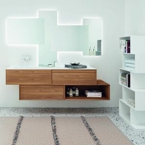 mueble de lavabo doble