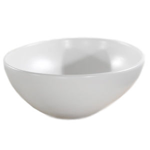 lavabo sobre encimera / redondo / de cerámica / contemporáneo