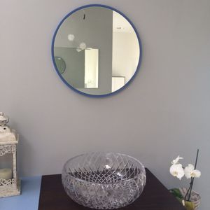 espejo para baño de pared / contemporáneo / redondo