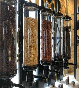 dispensador de café en grano de pared