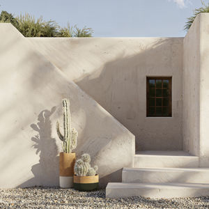 jardinera de arcilla