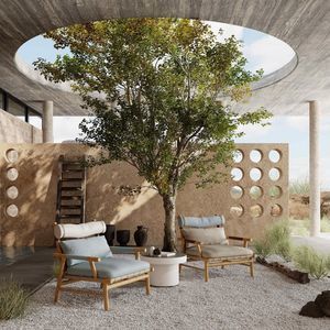 tumbona contemporánea