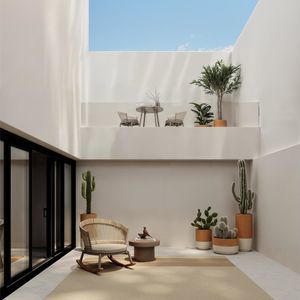 jardinera de arcilla