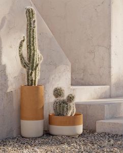 jardinera de arcilla