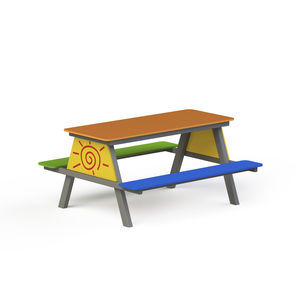 mesa de pícnic contemporánea