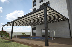 pérgola adosada