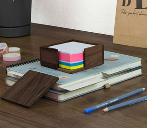 desk organizer de nogal