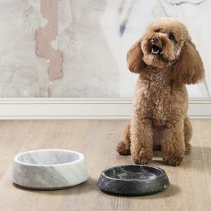 cuenco para perro de mármol