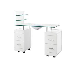 mesa de manicura con aspiradora