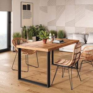 base de mesa de acero