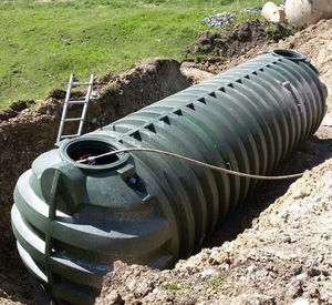 tanque para la captación de agua de lluvia