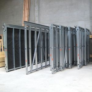 sistema de fachada de acero