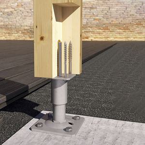 base de pilar para estructura de madera