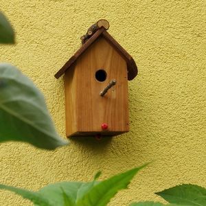 casita para pájaros de alerce