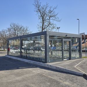 marquesina para bicicletas de acero