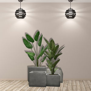 jardinera de fibra de vidrio