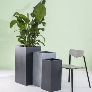 jardinera de fibra de vidrio