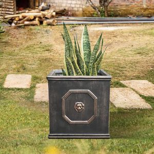 jardinera de fibra de vidrio