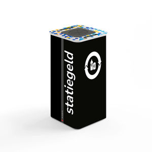 cubo de basura de plástico reciclado