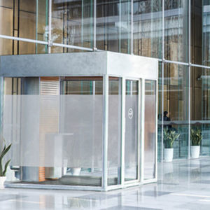 cabina para fumadores de exterior