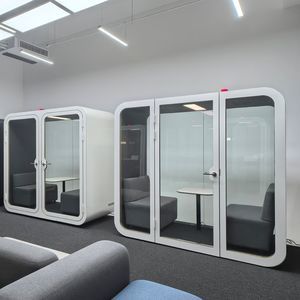 oficina POD con iluminación integrada