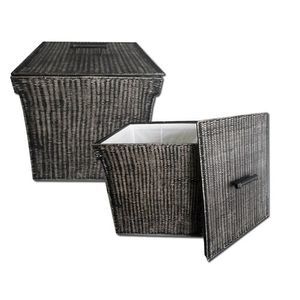 cesta para la ropa de ratán