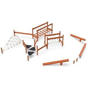 recorrido de obstáculos para parque infantil