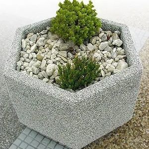 jardinera de hormigón