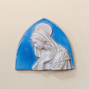 escultura de cerámica esmaltada