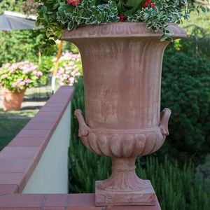 maceta de jardín de terracota