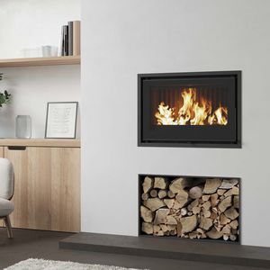 chimenea insertable de leña