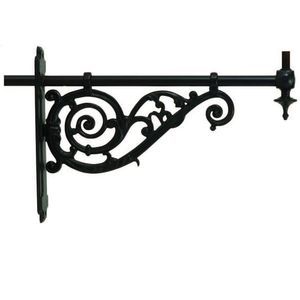 consola para poste de iluminación de hierro fundido