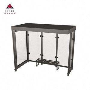parada de autobús de aluminio