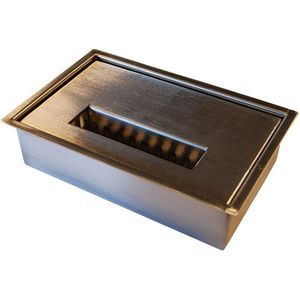 quemador de bioetanol de acero inoxidable