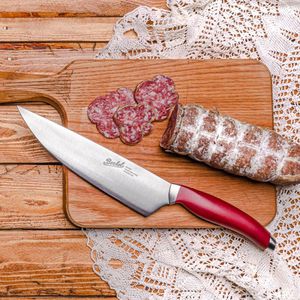 cuchillo de chef con mango de plástico