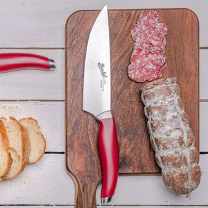 cuchillo de chef con mango de plástico