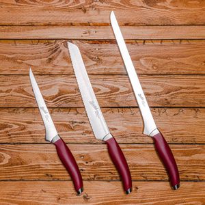 cuchillo de cocina con mango de plástico