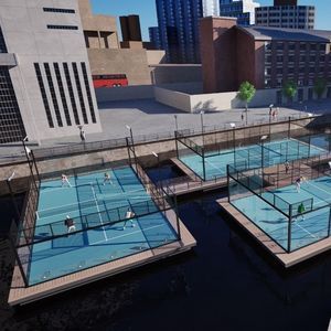 polideportivo flotante