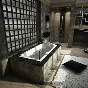 bañera en isla