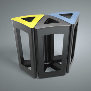 cubo de basura público