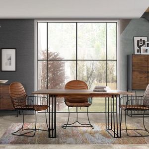 mesa de comedor de diseño industrial