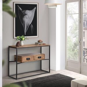 consola de estilo industrial