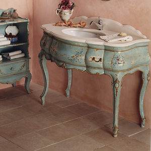 encimera de lavabo de madera