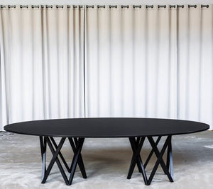 mesa de comedor moderna / de HPL / rectangular / redonda