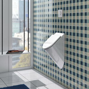 urinario de pared / de cerámica / con tapa