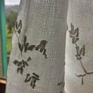 visillo de flores