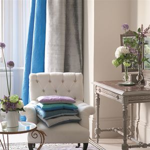 tela de tapicería / para cortinas / de color liso / de seda