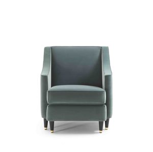 sillón clásico / de tejido / con cojín amovible
